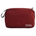 thumbnail image 1 of Inteprter Bolsa colgante de viaje para maquillaje, bolsos de mano, bolsa de almacenamiento, estuche de transporte de gran capacidad, Maleta de Almacenamiento y organización del hogar borgoña, 1 of 6
