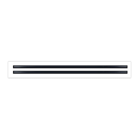 BUILDMART - 30x4 Modern AC Vent Cover - Decorative White Aluminum Air Vent - Standard Linear Slot Diffuser - Heating and Cooling Register Grille for Ceiling, Walls & Floors - Texas Buildmart
