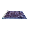 thumbnail image 2 of Ahgly Company Machine Washable Indoor Rectangle Persian Blue Traditional Area Rugs, 5' x 8', 2 of 4