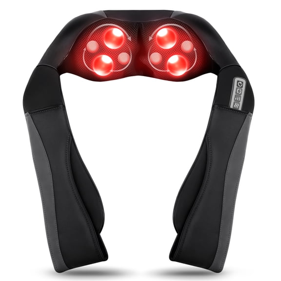 Naipo Neck Massager for Pain Relief Deep Tissue, Electric Shiatsu Shoulder & Back Massager with Heat, Fathers Day Dad Gifts for Husband Men