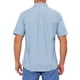 thumbnail image 3 of CAMISAS CHIC para HOMBRE, con cuello de punta, de manga corta, a cuadros, con botones, camisa de vestir, M Azul Blanco, 3 of 6