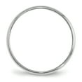 thumbnail image 2 of Primal Gold 10 Karat White Gold 2mm Hollow Half Round Band Size 14, 2 of 5