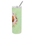 thumbnail image 3 of Carolines Treasures CK4286TBL20 Cavalier King Charles Spaniel Green Flowers Stainless Steel 20 oz Skinny Tumbler 20 oz, 3 of 3