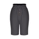 thumbnail image 5 of Pantalones de mujer con cintura elástica de mezcla de lino liso - Pantalones informales holgados con bolsillos, S-XXL, 5 of 6