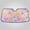 Multicolor, variant on Haosy Foldable Car Windshield Sun Shade Front Window Visor Blocks UV Rays Keeps Interior Cool 53x23.5 White Flower and Dots