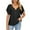 Black, variant on Fashion Basic Tees for Women Short Sleeve Retro Round Neck Easter Printed Loose Tops Blouse 3/4 Sleeve Top,Green