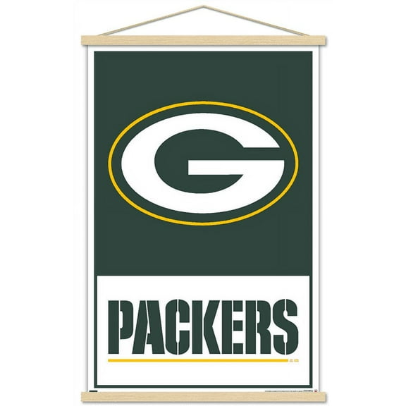 NFL Green Bay Packers - Logo 21 Wall Poster with Magnetic Frame, 22.375" x 34"
