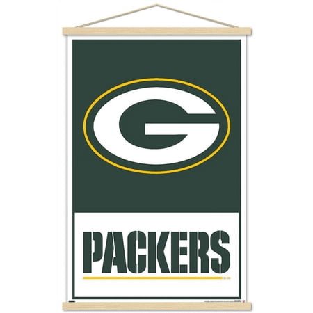 NFL Green Bay Packers – Logo 21 Wall Poster with Magnetic Frame 22.375 x 34