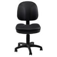 thumbnail image 5 of Comfort Height Adjustable Armless Task Chair with Plush Padded Seat - Black, 5 of 5