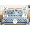 thumbnail image 2 of DaDa Bedding Mediterranean Blue Mint Green Patchwork Quilted Bedspread Set (JHW-884), 2 of 10
