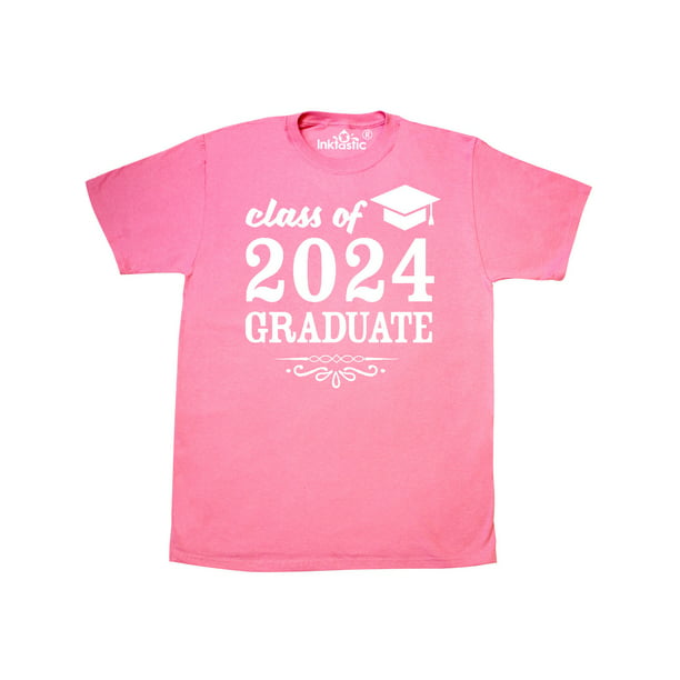 INKtastic - Class of 2024 Graduate with Graduation Cap T-Shirt ...