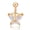A*gold color, variant on Stainless steel belly button long butterfly belly button ring
