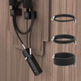 thumbnail image 1 of Cable Locks with Combination, Wire Rope 4-Digit Combination Ski Lock with 3 Lengths Steel Cables for Closet, Gate, Bike, Luggage, Snowboard, Cabinet, Wardrobe, Fence, Fridge (Black - 1pc), 1 of 8