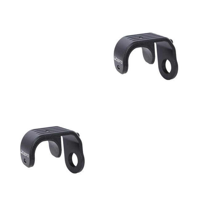 Eigraketly Aleación de aluminio E-Hook E-Hebilla Eje delantero Gancho E-type Pothook Bicicleta Repuestos Accesorios Negro Negro 2piezas