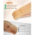 thumbnail image 5 of 10-Pack Premium Non-Slip Wooden Hangers with 360° Swivel Hook - Heavy Duty, Space-Saving, and Wrinkle-Free for Shirts, Suits, Dresses, and Jackets, 5 of 9