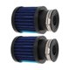 thumbnail image 2 of 2pcs Air Filter 28?48mm High Filtration Efficiency Universal for 50cc 70cc 90cc 125cc Moped Scooter ATV Dirt Bike Black Blue, 2 of 5