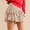 thumbnail image 6 of Women's Sequins Patchwork Skirt - High Waist, A Line, Elastic Waist, Club/Party, XS-L, 6 of 7