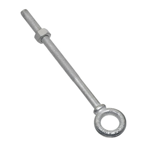 National Hardware N245-175 3260BC Eye Bolt in Galvanized Steel, 1/2" x 8"