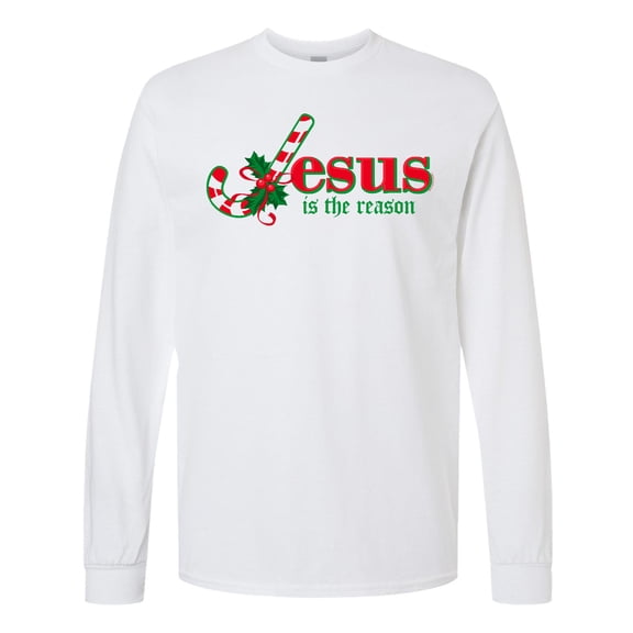 Inktastic Candy Cane Jesus Long Sleeve T-Shirt