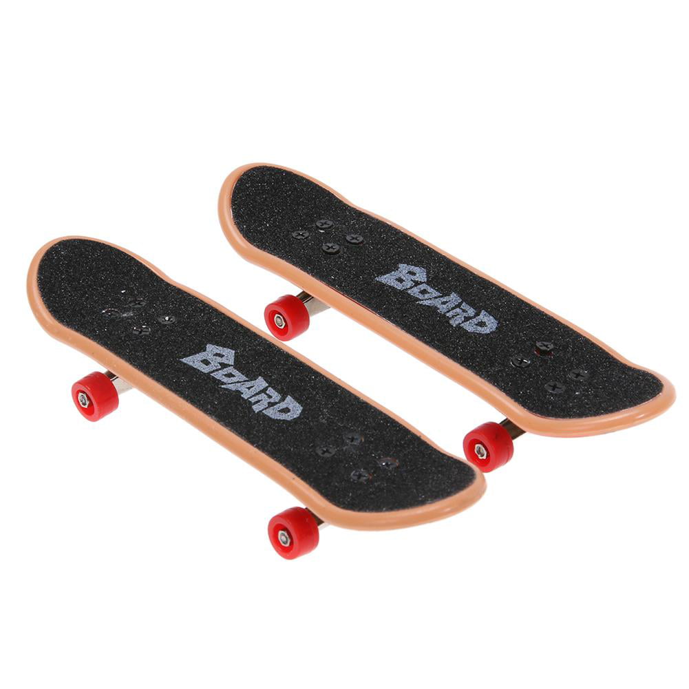10X Finger Skateboard Fingerboard Skate Board Kids Table Deck Mini Plastic Toys 
