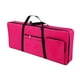 thumbnail image 3 of Bolsa para teclado de 61 teclas, funda protectora de almacenamiento, funda de transporte, bolsa de piano gruesa rosa roja, 3 of 9
