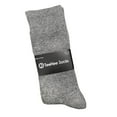 thumbnail image 3 of Men's Classic Cotton Crew Dress Socks 3-Pair 10-13 Gift for Him Office School Socks (Solid Heather Grey), 3 of 4