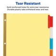 Avery 5Tab Dividers, Insertable Multicolor Big Tabs, 1 Set (11109