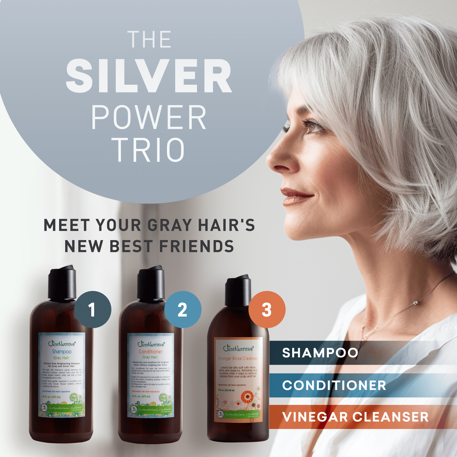 Just Nutritive Ultra-Shiny Hair Shampoo for Healthy and Vibrant Hair