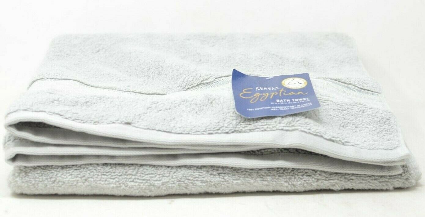 Purely Indulgent Egyptian Cotton Bath Towel Silver