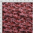 thumbnail image 4 of oneOone Cotton Silk Maroon Fabric Abstract Fabric For Sewing Printed Craft Fabric By The Yard 42 Inch Wide, 4 of 5