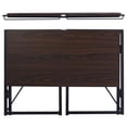 thumbnail image 3 of Homycasa 39 inch Home Office Desk Writing Computer Table Walnut, 3 of 6