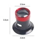 thumbnail image 5 of Lupa portátil experimental de enfoque cercano, lentes de zafiro de calidad profesional, lente de aumento de 5X/10X, lupa para inspección de joyería para relojeros, aleación de aluminio, rojo y negro,, 5 of 5