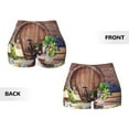 thumbnail image 5 of Xecao Bottle Glass Red Wine Print Workout Shorts for Women Soft Smooth Gym Yoga Scrunch Active Tennis Workout Running Shorts, 5 of 9