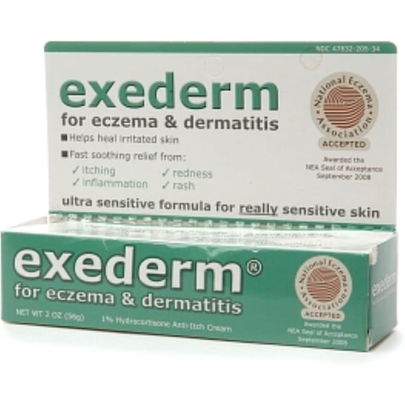 Exederm Flare Control Cream for Eczema & Dermatitis 2 oz (Pack of 5)