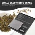 thumbnail image 3 of EeaseCA Portable Mini Digital Scale Ultra Slim Multifunction Easy to Clean Large Display Electronic Platform Scale for Tea Leaf Kitchen Food Jewelry - Black (200g/0.01g), 3 of 8