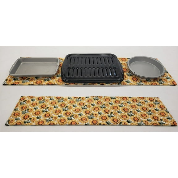 Harvest Sunflowers Hot Pads or Hot Pad Runner by Penny's Needful Things (Small Hot Pad: 18 x 11.5in)