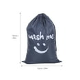 thumbnail image 3 of Multi-functional Large Foldable Nylon Laundry Bag Dirty Clothes Storage Bag with Drawstring Closure for Home Laundromat Travel--Grey, 3 of 7
