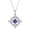February, variant on Mystical Birthstone Witches Knot Necklace Natural Crystal Witch Knot Pendant Necklace, Pagan Wiccan Jewelry for Protection for Women Wife Mom