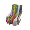thumbnail image 4 of Psychedelic Soft Flannel Fleece Blanket, Digital Made Fluid Rainbow Color Paint Splash Contemporary Psychedelic Design, Cozy Plush for Indoor and Outdoor Use, 70" x 90", Multicolor, by Ambesonne, 4 of 6
