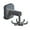 Gray, variant on openpig Hanging Utensil Holder Hooks Kitchen Utensil Hanger Wall Mount 360 Degrees Rotating Folding Hook Self Adhesive Hook Utensil Rack with 6 Hooks for Kitchen Bathroom Cabinet (White)