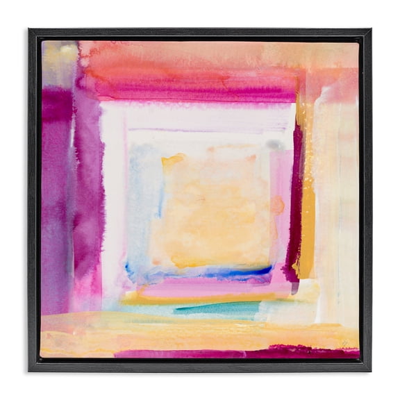 Stupell Industries Vibrant Layers New Day Black Framed Floater Canvas Wall Art, design by Lanie Loreth