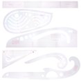 thumbnail image 1 of ADDHAT 6Ud Herramienta De Medición Transparente Con Curva Francesa Para Y De Tela, 1 of 6