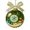 Blue, variant on Holiday Sewing Globe Clear Festive Hanging Ornament for Craft Room Décor with Snowball Design