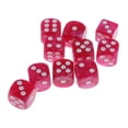 thumbnail image 2 of Juego de Dados de 6 Lados Zulema 10 Piezas Color Rosa Rojo, 2 of 5