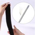 thumbnail image 4 of de agujas de para el cabello, herramientas de plumas para extensiones de cabello, de aluminio de doble extremo, agujas de 3, 4 of 7