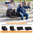 thumbnail image 6 of Aboron Oversized Heated Stadium Seat for Bleachers, 25" Wide Portable Backpack Stadium Chair for Adults, Reclining Bleacher Seat for Sports Events 2pk, 6 of 8
