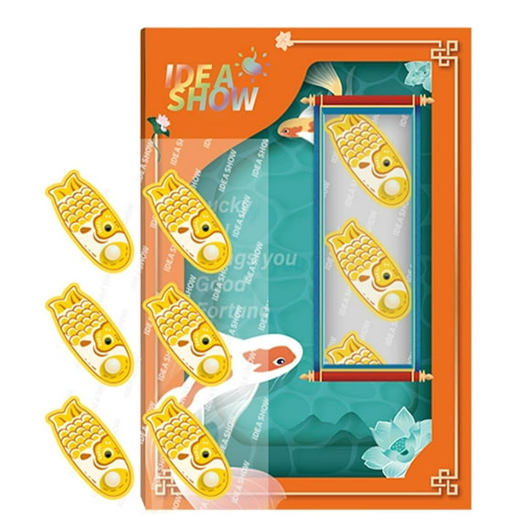 18 pegatinas aromáticas con aceite vegetal para mascarillas perfumadas de aromaterapia Naranja Pescado Amarillo