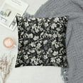 thumbnail image 2 of COMIO Vintage Floral Pillow Covers Black Old White Floral Outdoor Decorative Throw Pillow Covers Farmhouse Rustic Pillowcases Cushion Covers For Couch Bedroom Sofa Chair Car, 2 of 5