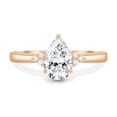 thumbnail image 2 of ESTE ORIGIN 2.00Ct IGI Certified Pear Cut Lab-Grown Diamond Engagement Ring - Accent Diamonds in 18K Rose Gold for Women US 9, 2 of 7