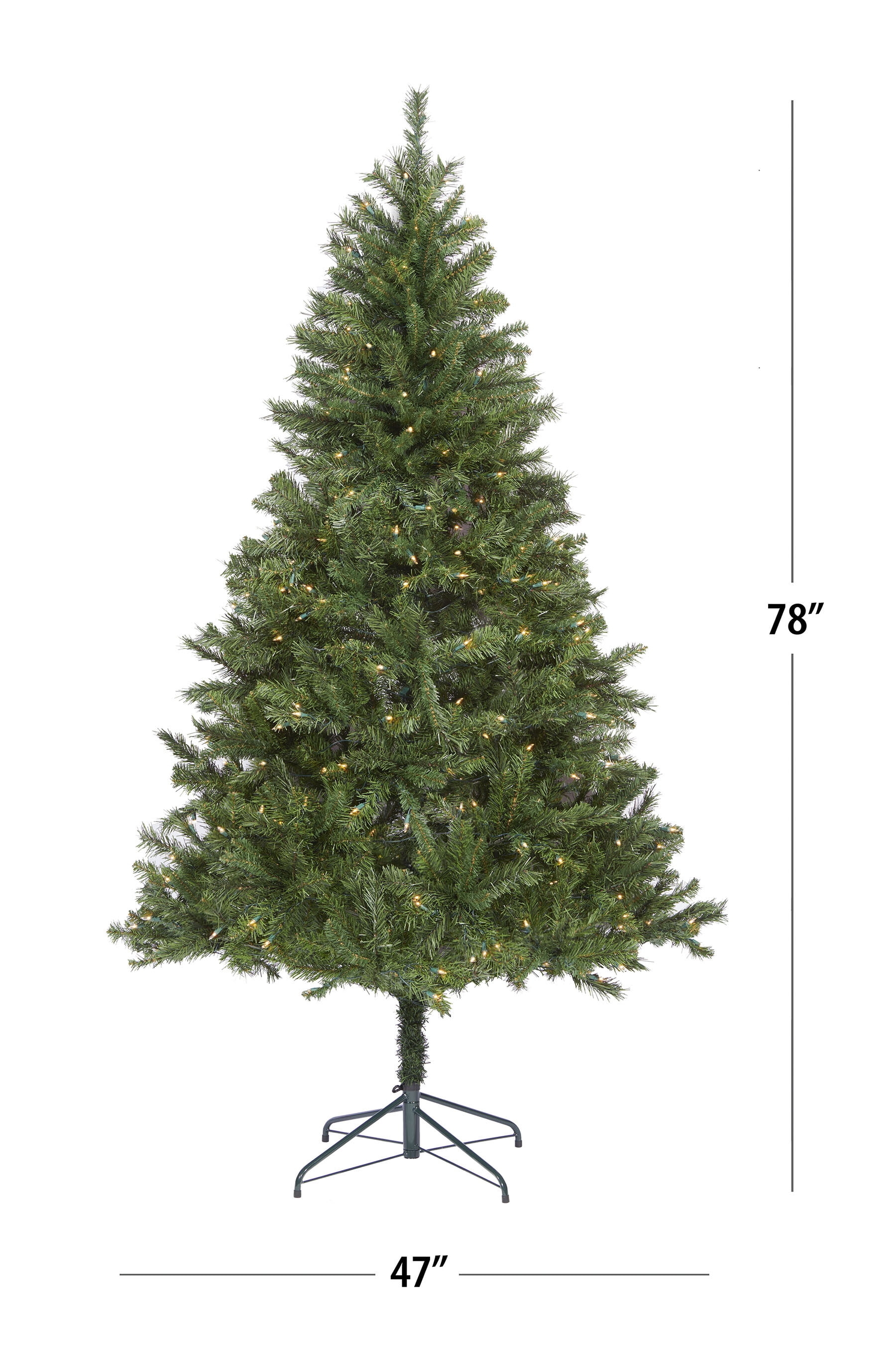 6.5 ft Pre-Lit Arlington Artificial Christmas Tree with LED Lights by Holiday Time